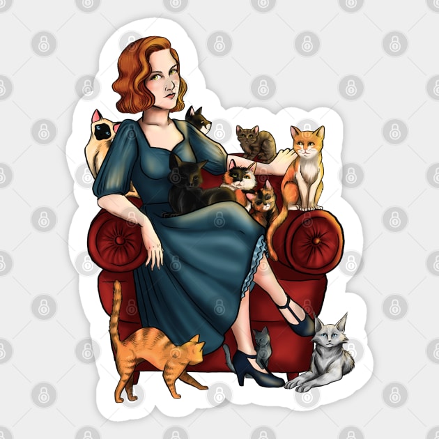 Cat Lady Sticker by Molly11